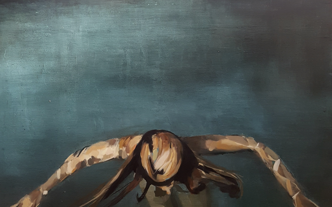 Picado de mujer en el agua